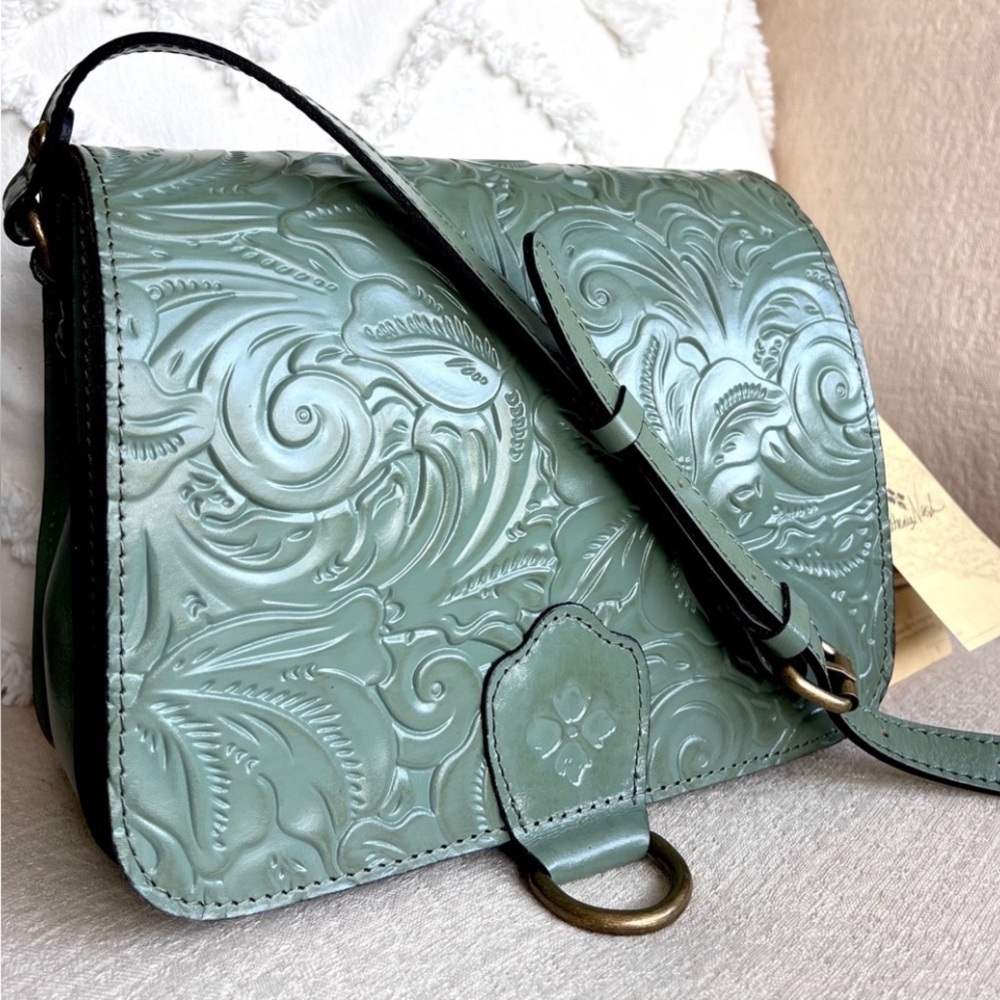 PATRICIA NASH ILINA C/B sage flap crossbody bag